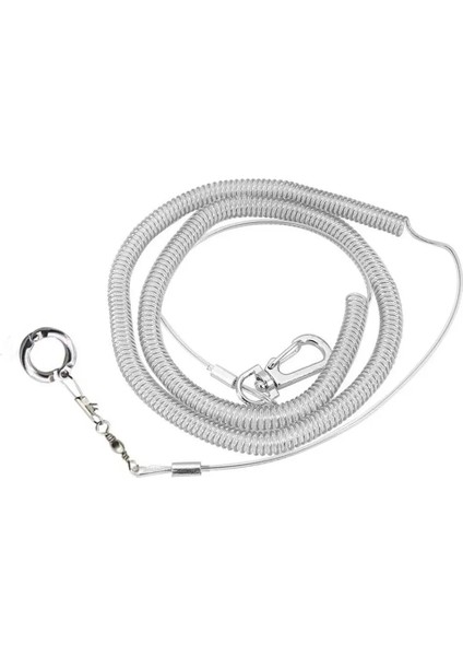 4.5mm Tarzı Alaşım Bacak Halkası Esnek Kuş Zinciri Kemer Anti Bite Plastik Tel Halat Papağan Kuş Açık Uçuş Eğitim Halatı (Yurt Dışından)
