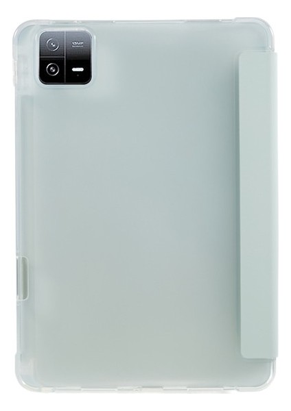 Xiaomi Pad 6 / Pad Için 6 Pro Tri-Katı Stand Tablet Kılıf Pu Deri Şeffaf Arka Akıllı Kapak (Yurt Dışından)