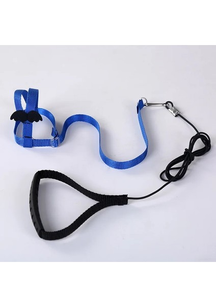 Mavi Stil S Beden Anti-Bite Uçan Eğitim Halat Papağan Kuş Pet Tasma Kitleri Muhabbet Kuşu Cennet Papağanı Papağanı Küçük Kuşlar Için Ultralight Koşum Tasma (Yurt Dışından)