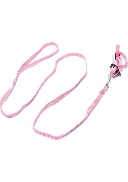 Pembe Stil Açık Ayarlanabilir Papağan Kuş Koşum Tasma Isırma Önleyici Eğitim Halatı Uçan Koşum Tasma Hamster Kaplumbağa Kertenkele Çekiş Halatı (Yurt Dışından)