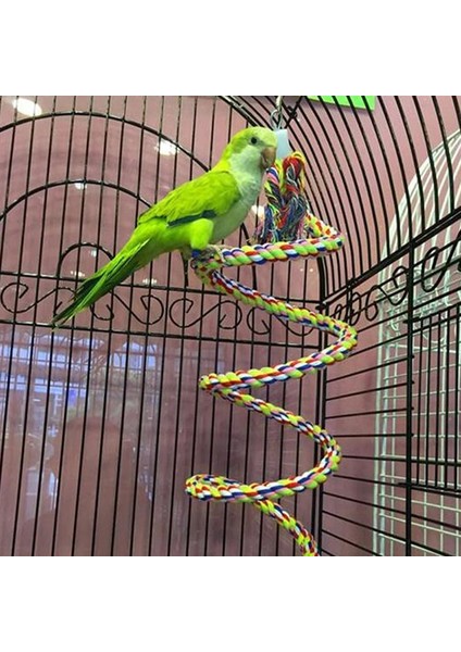 TYPE12-31.5X9.8CM Tarzı Yeni Papağan Halat Asılı Örgülü Muhabbet Kuşu Çiğneme Halatı Kuş Kafesi Papağan Oyuncak Pet Standı Eğitim Aksesuarları Conure Salıncak Malzemeleri (Yurt Dışından) modelleri