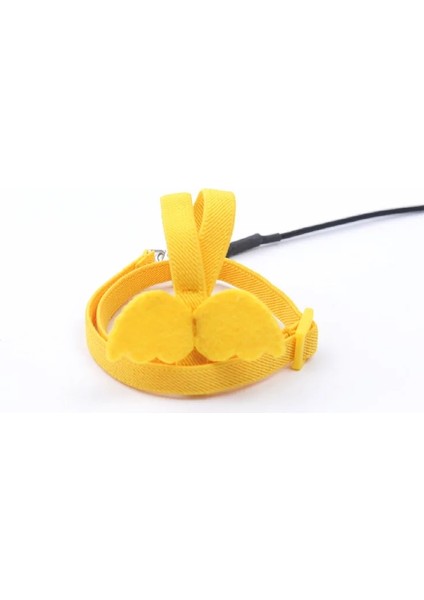 Sarı Stil No.4 Boyutu Ayarlanabilir Papağan Kuş Koşum Tasma Seti Anti-Bite Eğitim Koşum Papağanlar Için Açık Uçan Halat Papağan Küçük Kuşlar Için (Yurt Dışından)