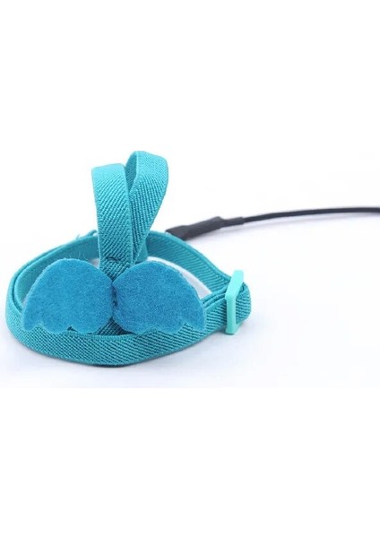 Mavi Stil No.5 Boyutu Pet Kuş Koşum Ayarlanabilir Papağan Koşum Tasma Seti Anti-Bite Açık Eğitim Uçan Halat Muhabbet Kuşu Cennet Papağanı (Yurt Dışından)