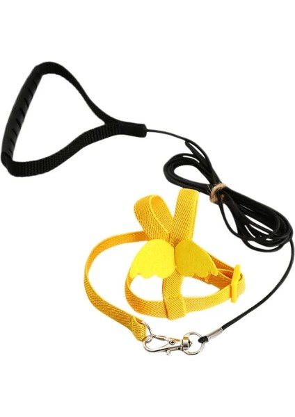Sarı Stil Xs Beden Ayarlanabilir Papağan Kuş Koşum ve Tasma Kiti Kuş Papağanlar Için Açık Uçan Eğitim Ipi Anti-Bite Ultralight Koşum Tasma (Yurt Dışından)