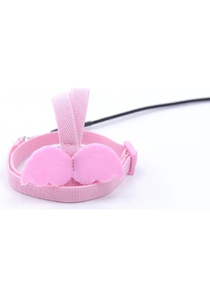 Pembe Stil No.3 Boyutu Ayarlanabilir Papağan Kuşlar Koşum Tasma Açık Eğitim Çekiş Halatı Şakayık Papağan Anti-Bite Açık Uçan Çekiş Halatı (Yurt Dışından)