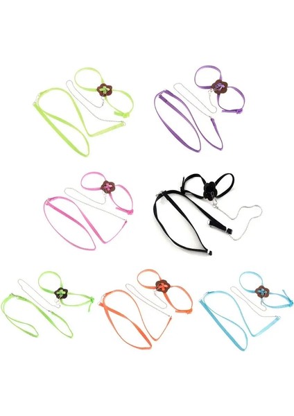 Turuncu Tarzı Pet Papağan Kuş Koşum Tasma Açık Ayarlanabilir Eğitim Halatı Anti Uçan Çekiş Kayışı Taşınabilir Yumuşak Bant (Yurt Dışından) modelleri