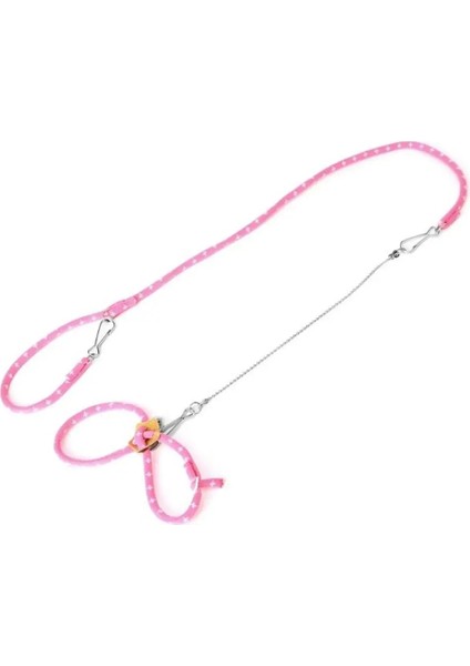 Pembe Stil Pet Papağan Kuş Koşum Hamster Eğitim Tasma Çekiş Halat Kayışı Açık Yürüyüş Kobay Küçük Evcil Hayvanlar Için (Yurt Dışından)