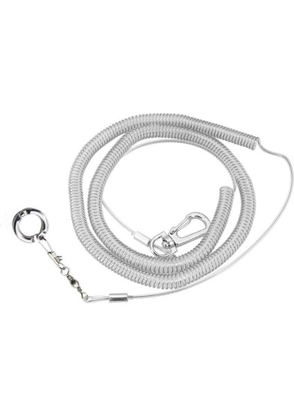 4.5mm Tarzı Alaşım Bacak Halkası Esnek Kuş Zinciri Kemer Anti Bite Plastik Tel Halat Papağan Kuş Açık Uçuş Eğitim Halatı (Yurt Dışından)
