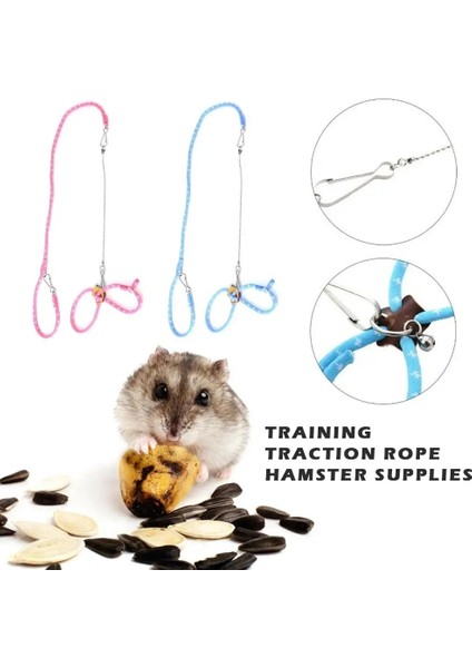 Mavi Stil Pet Papağan Kuş Koşum Hamster Eğitim Tasma Çekiş Halat Kayışı Açık Yürüyüş Kobay Küçük Evcil Hayvanlar Için (Yurt Dışından)