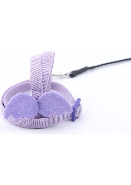 Mor Tarzı 37X9.5CM Ayarlanabilir Papağan Kuş Emniyet Kemeri Eğitim Halatı Açık Uçuş Emniyet Kemeri Şakayık Dolaşım Kuş CA001 (Yurt Dışından)