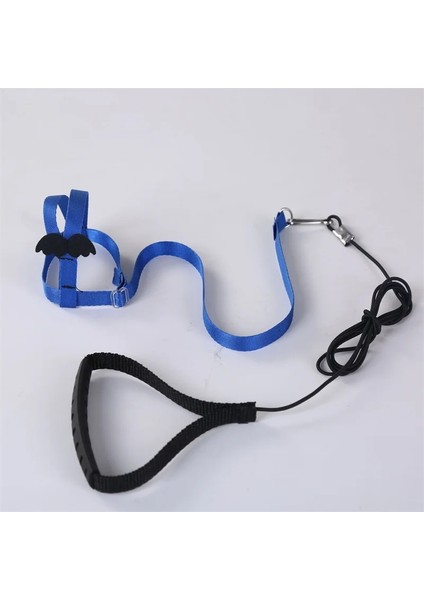 Mavi Stil S Beden Ayarlanabilir Kuş Uçan Çekiş Halatı Hiçbir Çekme Ultralight Koşum Tasma Seti Açık Eğitim Muhabbet Kuşu Papağan Kitleri Için Anti-Bite (Yurt Dışından)