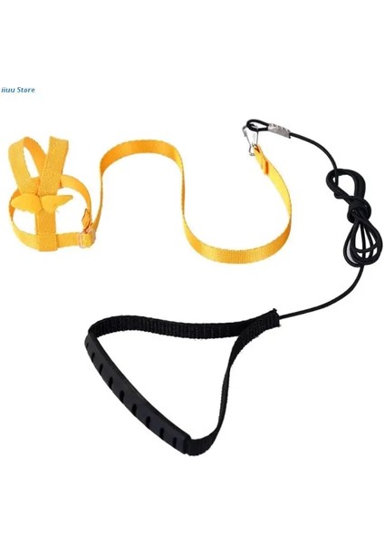 Sarı Stil L Beden Pet Eğitim Malzemeleri Anti-Bite Koşum Tasma Kiti Şakayık Papağan Için Uçan Halat (Yurt Dışından)