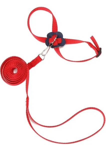 Kırmızı Stil Papağan Kuş Tasma Anti-Isırık Uçan Eğitim Ipi Papağan Kuş Evcil Hayvan Tasma Kitleri Ultra Hafif Koşum Tasma Yumuşak Taşınabilir Evcil Hayvan Oyuncakları (Yurt Dışından)