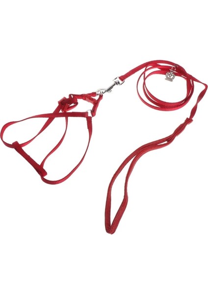 Kırmızı Stil L Beden Papağan Tasma Evcil Hayvan Koşum Açık Ayarlanabilir Anti Bite Eğitim Halatı Uçan Bant (Yurt Dışından)