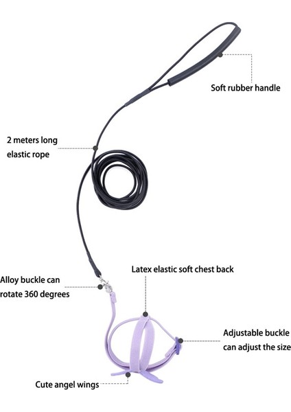 Sarı Stil M Beden Papağan Koşum Kuş Tasma Çekiş Halatı Ultra Hafif Ayarlanabilir Açık Uçan Halat Küçük Güneş Cennet Papağanı Dışarı Eğitim Kuş Halatı (Yurt Dışından) fırsatları