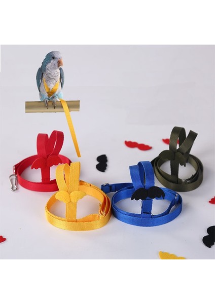 Açık Yeşil Tarzı S Beden Ayarlanabilir Kuş Uçan Çekiş Halatı Hiçbir Çekme Ultralight Koşum Tasma Seti Açık Eğitim Muhabbet Kuşu Papağan Kitleri Için Anti-Bite (Yurt Dışından) modelleri