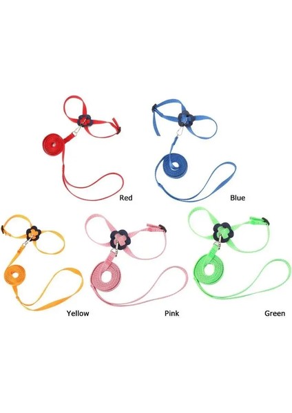 Yeşil Stil Papağan Kuş Tasma Eğitim Kurşun Halat Ayarlanabilir Koşum Evcil Hayvanlar Uçan Kedi Kaplumbağalar Tavşanlar Gelincikler Dizginler 8-Şekilli Yaka (Yurt Dışından) indirimleri