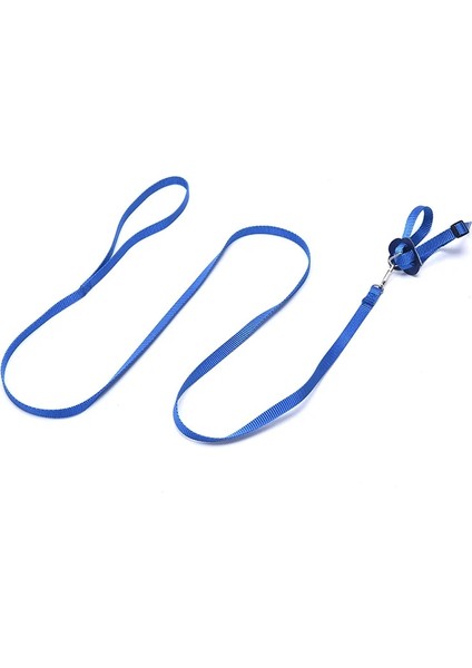 Mavi Stil Açık Ayarlanabilir Papağan Kuş Koşum Tasma Isırma Önleyici Eğitim Halatı Uçan Koşum Tasma Hamster Kaplumbağa Kertenkele Çekiş Halatı (Yurt Dışından)