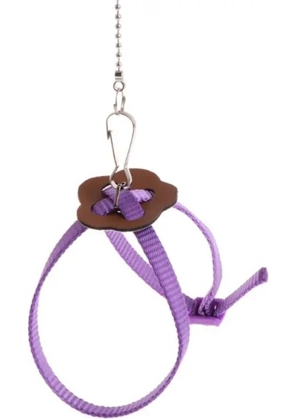 Mor Tarzı Pet Papağan Kuş Koşum Tasma Açık Ayarlanabilir Eğitim Halatı Anti Uçan Çekiş Kayışı Taşınabilir Yumuşak Bant (Yurt Dışından) indirimleri