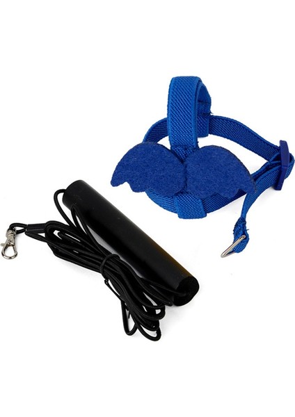 Mavi Stil Xs Beden Papağan Koşum Kuş Tasma Çekiş Halatı Ultra Hafif Ayarlanabilir Açık Uçan Halat Küçük Güneş Cennet Papağanı Dışarı Eğitim Kuş Halatı (Yurt Dışından)