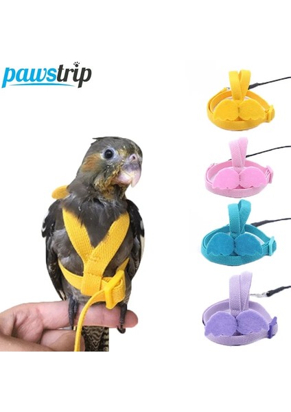 Mavi Stil 27X9CM Pet Papağan Kuş Koşum Tasma Uçan Halat Sapanlar Açık Eğitim Çekiş Halatı Muhabbet Kuşu Cennet Papağanı Küçük Kuşlar (Yurt Dışından) fiyatları