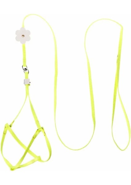 Sarı Stil Pet Koşum Küçük Evcil Papağan Kuş Parakeet Tasma Açık Ayarlanabilir Askı Eğitim Halatı Uçan Çapraz Bant Yumuşak Renkli (Yurt Dışından)