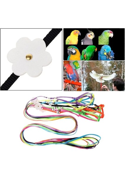 Sarı Stil Pet Koşum Küçük Evcil Papağan Kuş Parakeet Tasma Açık Ayarlanabilir Askı Eğitim Halatı Uçan Çapraz Bant Yumuşak Renkli (Yurt Dışından) indirimleri