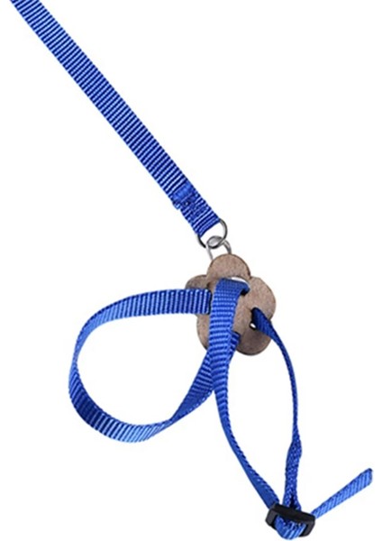 Mavi Stil Ayarlanabilir Pet Kuş Tasma Kiti Anti-Bite Uçan Eğitim Halatı Sürüngen Kertenkele Papağan Kaplumbağa Koşum Çekme Kablosu Halat Pet Tasma (Yurt Dışından)