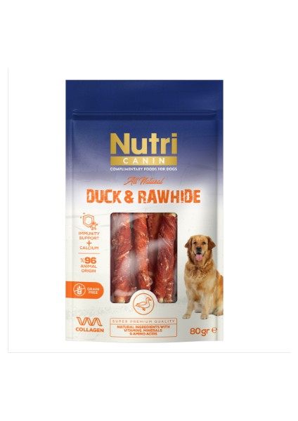 Köpek Ödül Rawhide Snack - Ördek / 80G