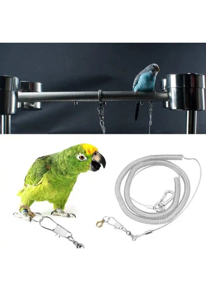 No.3 Tarzı 6 M Papağan Kuş Tasma Uçan Eğitim Halat Sapanlar Papağan Papağanları Starling Muhabbet Kuşu Eğitim Halatı Kuş Malzemeleri (Yurt Dışından) modelleri