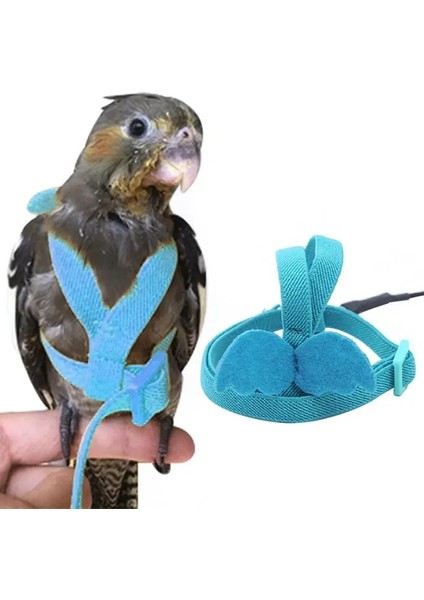Mavi Stil S Beden Pet Kuş Koşum Ayarlanabilir Papağan Koşum Tasma Anti-Bite Açık Eğitim Muhabbet Kuşu Papağan Kuş Malzemeleri Için Uçan Halat (Yurt Dışından) fiyatları