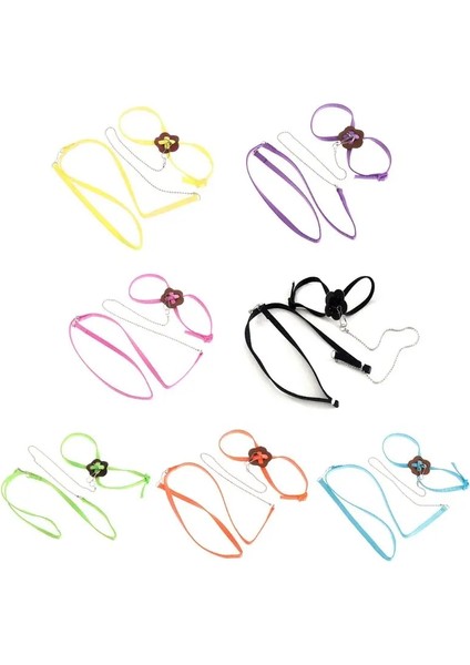 Pembe Tarzı Pet Papağan Kuş Koşum Tasma Açık Ayarlanabilir Eğitim Halatı Çekiş Kayışı M68E (Yurt Dışından) fiyatları