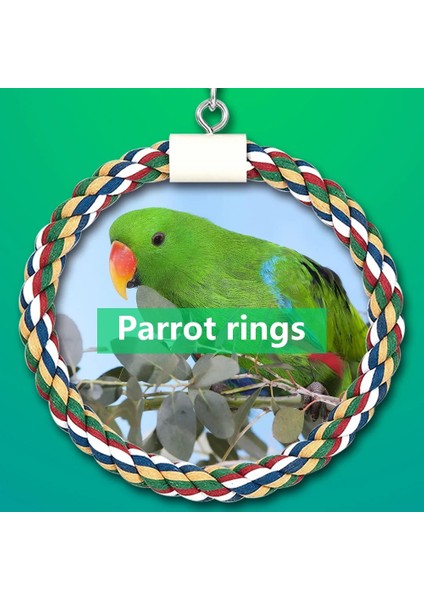 S Tarzı Pet Stand Eğitim Malzemeleri Kuşlar Salıncak Papağan Veya Papağan Oyuncakları Kafes Asılı Örgülü Çiğneme Halatı (Yurt Dışından) modelleri