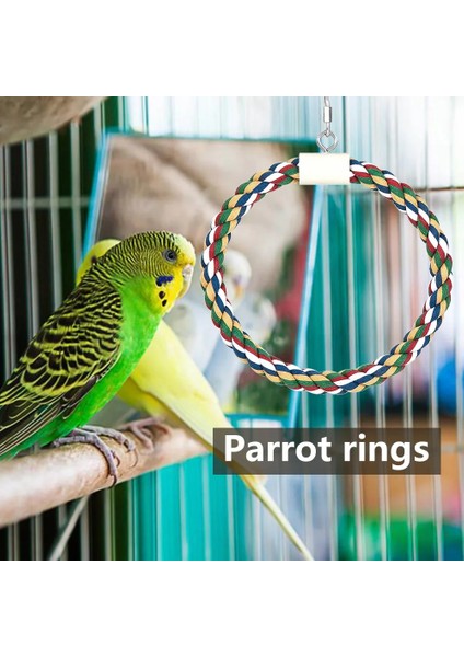 S Tarzı Pet Stand Eğitim Malzemeleri Kuşlar Salıncak Papağan Veya Papağan Oyuncakları Kafes Asılı Örgülü Çiğneme Halatı (Yurt Dışından) indirimleri