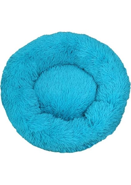 Mavi Stil 30CM Uzun Peluş Köpek Yastık Yatak Pet Kanepe Süper Yumuşak Kabarık Rahat Mat Kedi Köpek Evi Için Yatak Yuvarlak Kedi Kış Sıcak Yatak Pet Yataklar (Yurt Dışından)