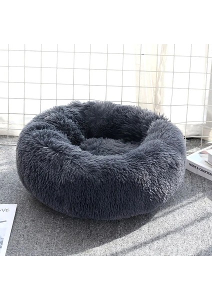 Koyu Gri Tarzı XS-40CM Köpek Yatağı Yumuşak Kabarık Kedi Yatakları Uzun Peluş Dounts Yatakları Sakinleştirici Yatak Hondenmand Pet Kulübesi Küçük Büyük Köpek Kedileri Için Ev Minderi (Yurt Dışından)