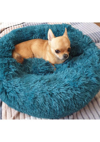 Haki1 Stili 40CM Süper Yumuşak Köpek Yatağı Peluş Kedi Mat Köpek Yatakları Büyük Köpekler Için Yatak Labradors Evi Yuvarlak Yastık Pet Ürün Aksesuarları (Yurt Dışından) indirimleri