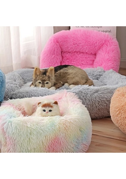 Açık Gri Stil 43X35X20CM Kare Köpek Yatakları Uzun Peluş Düz Renk Pet Yatakları Küçük Orta Büyük Evcil Hayvanlar Için Kedi Mat Süper Yumuşak Kış Sıcak Uyku Paspasları (Yurt Dışından) modelleri
