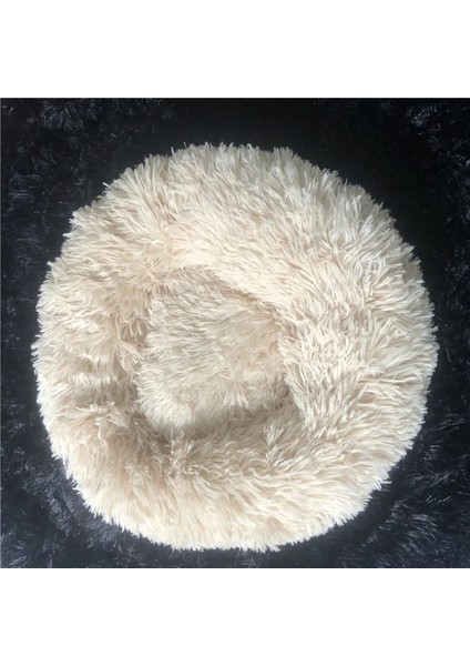 Bej Kahverengi Tarzı 60CM Köpek Için Pet Yatak Ekstra Büyük Köpek Yuvarlak Yatak Büyük Köpekler Için Nefes Alabilir Katı Köpek Evleri Kedi Yatakları Peluş Donut Uyku Tulumu Kaymaz (Yurt Dışından)