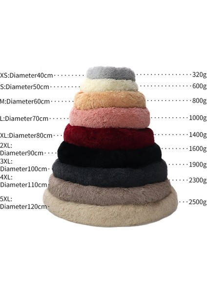 Haki Stili 60CM Yuvarlak Büyük Köpek Çekyat Fermuarlı Yıkanabilir Kapak Pet Yatak Kedi Yatak Paspasları Kış Sıcak Uyku Evcil Hayvanlar Net Yastık Köpekler Malzemeleri (Yurt Dışından) indirimleri