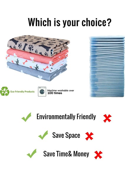 Gri Tarzı 70 x 80 Yeniden Kullanılabilir Pet Idrar Pedi Yıkanabilir Köpek Kedi Bezi Mat 3 Katmanlı Emici Köpekler Bezi Pedleri Kanepe Yatak Zemin Için Kemik Pençe Baskı (Yurt Dışından)