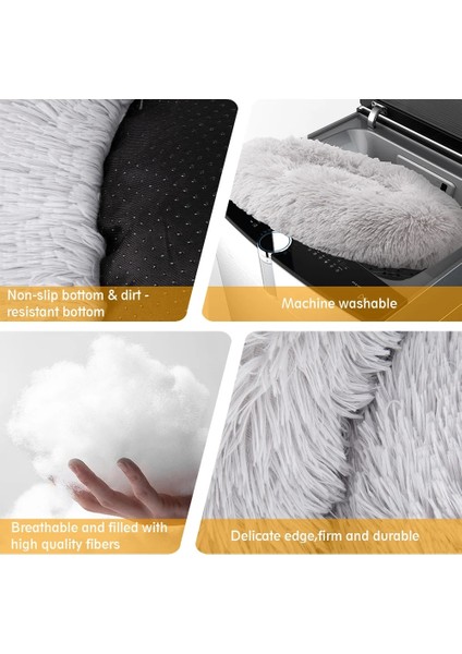 Gül Kırmızı Tarzı 40CM Süper Yumuşak Pet Yatak Kulübesi Köpek Yuvarlak Kedi Kış Sıcak Uyku Tulumu Uzun Peluş Büyük Köpek Yastık Mat Taşınabilir Kedi Malzemeleri (Yurt Dışından) modelleri