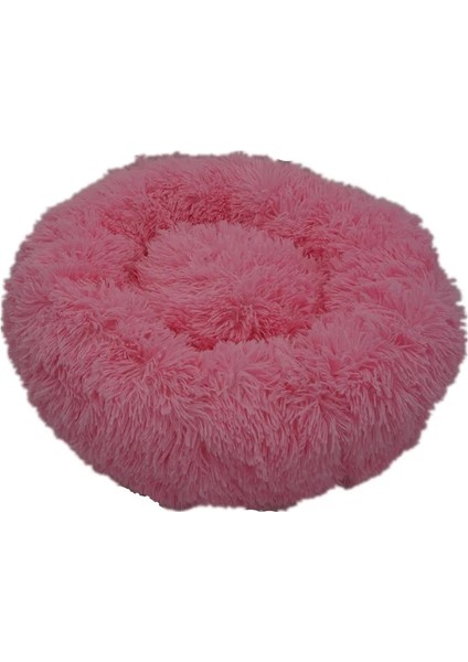 Gül Tarzı 40CM Sakinleştirici Köpek Yatağı Kanepe Yuvarlak Peluş Mat Köpekler Için Büyük Büyük Labradors Kedi Evi Donut Yatak Köpek Için Dcpet Evcil Hayvan Ürünleri (Yurt Dışından)