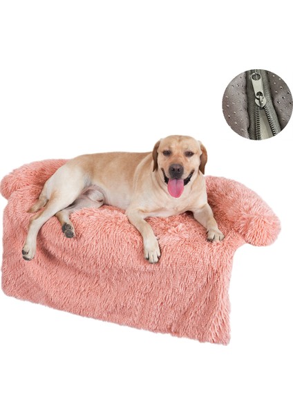 Ayrılabilir Pink Stili 50X50CM Vıp Pet Köpek Yatak Kanepe Köpek Pet Sakinleştirici Yatak Sıcak Yuva Yıkanabilir Yumuşak Mobilya Koruyucu Mat Kedi Battaniye Büyük Köpekler Çekyat (Yurt Dışından)