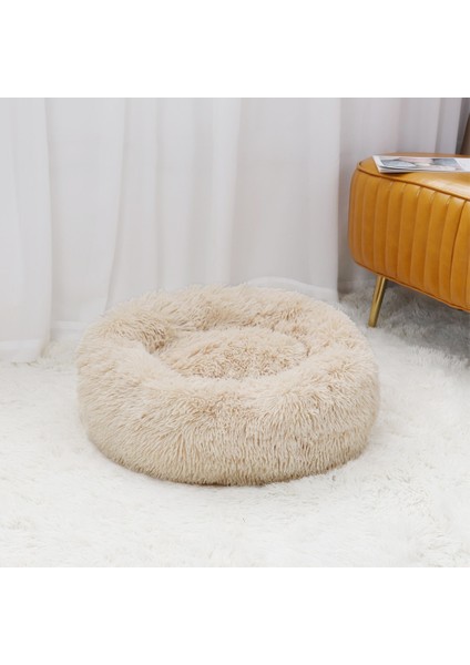 Kauçuk Tarzı M 50CM Yuvarlak Büyük Köpek Çekyat Fermuarlı Yıkanabilir Kapak Pet Yatak Kedi Yatak Paspasları Kış Sıcak Uyku Evcil Hayvanlar Net Yastık Köpekler Malzemeleri (Yurt Dışından)