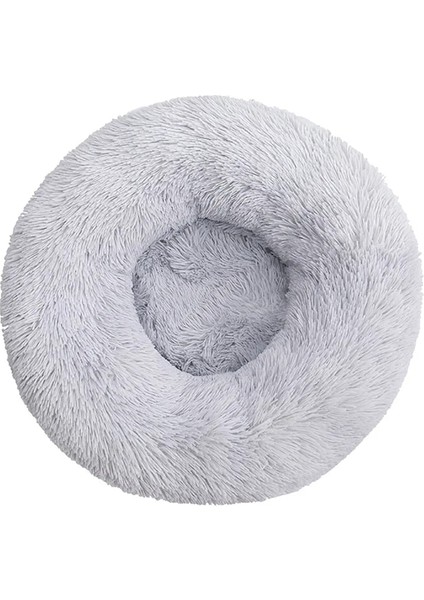 Açık Gri Stil S 50CM Uzun Peluş Köpek Yatak Minderi Büyük Köpekler Yatak Evi Pet Yuvarlak Yastık Yatak Pet Kulübesi Süper Yumuşak Kabarık Kedi Köpek Evi Için Rahat (Yurt Dışından)