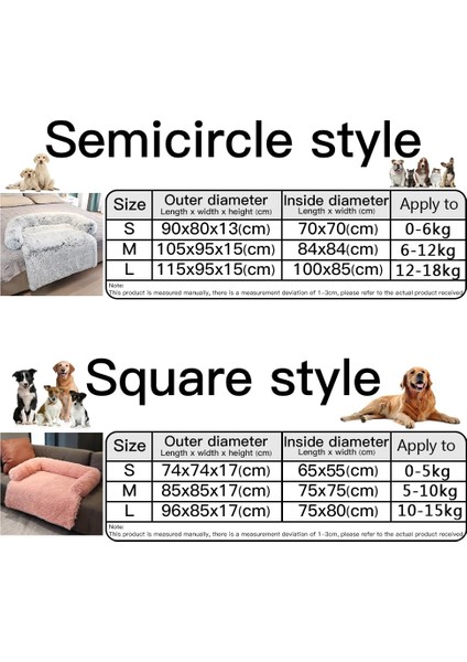Açık Gri Tarzı L Beden Kral Köpek Yatak Kanepe Büyük Kabarık Köpekler Pet House Kanepe Mat Uzun Peluş Sıcak Kulübesi Pet Kedi Köpek Yastık Yıkanabilir Battaniye Kanepe Örtüsü (Yurt Dışından)