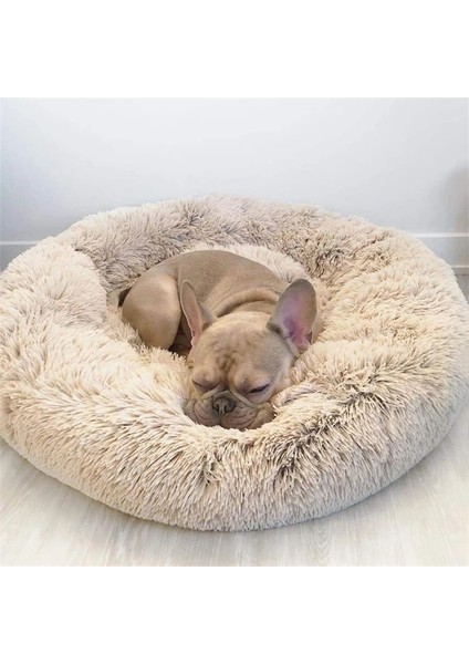 Tavuskuşu Mavi Tarzı 40CM Pet Köpek Kedi Uzun Peluş Süper Yumuşak Yatak Renkli Yuvarlak Uyku Pet Köpek Yıkanabilir Çekyat Köpekler Kediler Için Evcil Hayvan Malzemeleri (Yurt Dışından) indirimleri