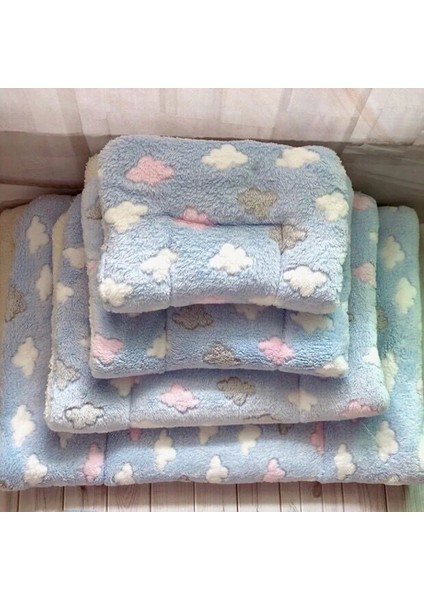 Yeşil Bulutlar Tarzı M-40X57CM Fanila Kalınlaşmış Pet Yumuşak Polar Ped Pet Köpek Kedi Battaniye Yatak Mat Yavru Chihuahua Için Yastık Ev Halısı Sıcak Tutmak Uyku Örtüsü (Yurt Dışından) modelleri