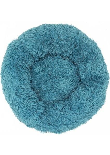Mavi Stil 60CM Vıp Pet Köpek Yatağı Köpek Büyük Büyük Küçük Kedi Evi Için Yuvarlak Peluş Mat Kanepe Ürünleri Pet Sakinleştirici Yatak Köpek Çörek Yatağı (Yurt Dışından)